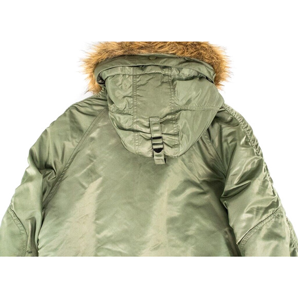 Alpha Industries Parka Jacket Men’s Size Small Green - Picture 9 of 14